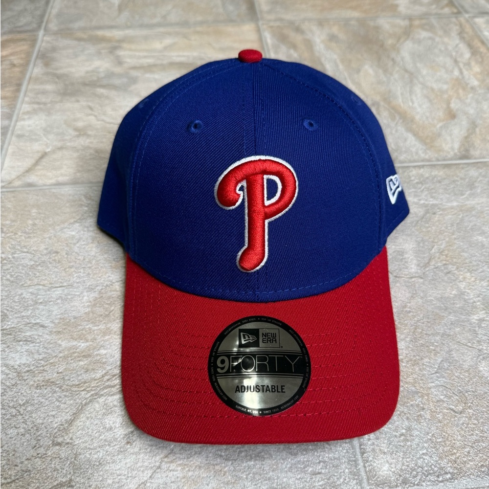 Philadelphia Phillies New Era 9Forty Men’s Hat Size Adjustable Blue MLB Baseball